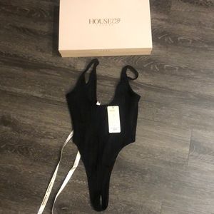 House of CB Perie black bodysuit in Small